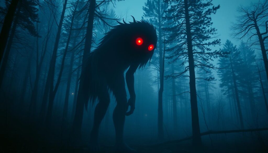 The Mothman: A humanoid creature with large, red eyes, tragedies associated