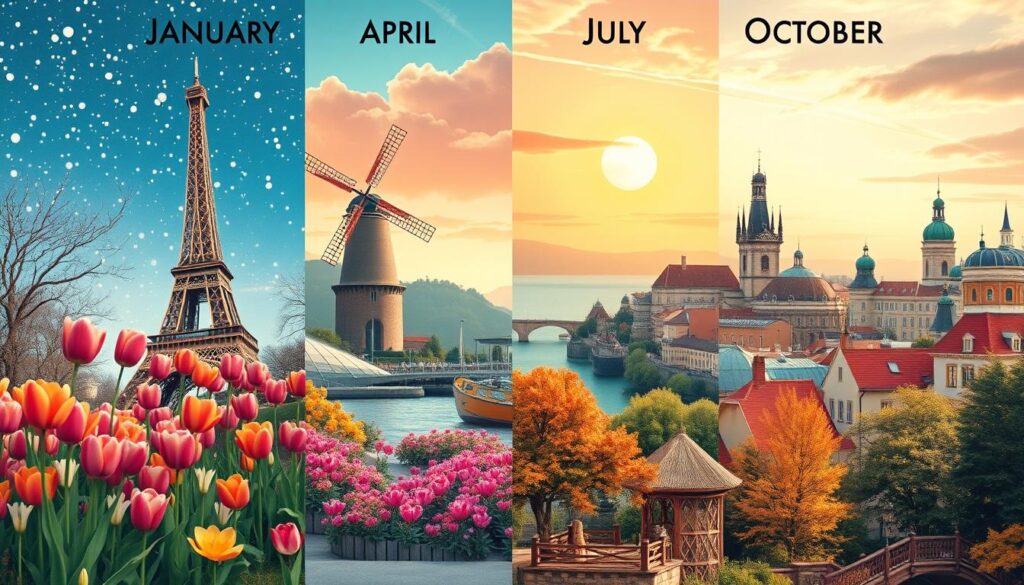 best places to visit in Europe by month