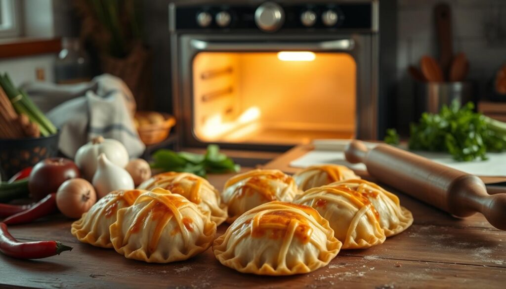 baking empanadas