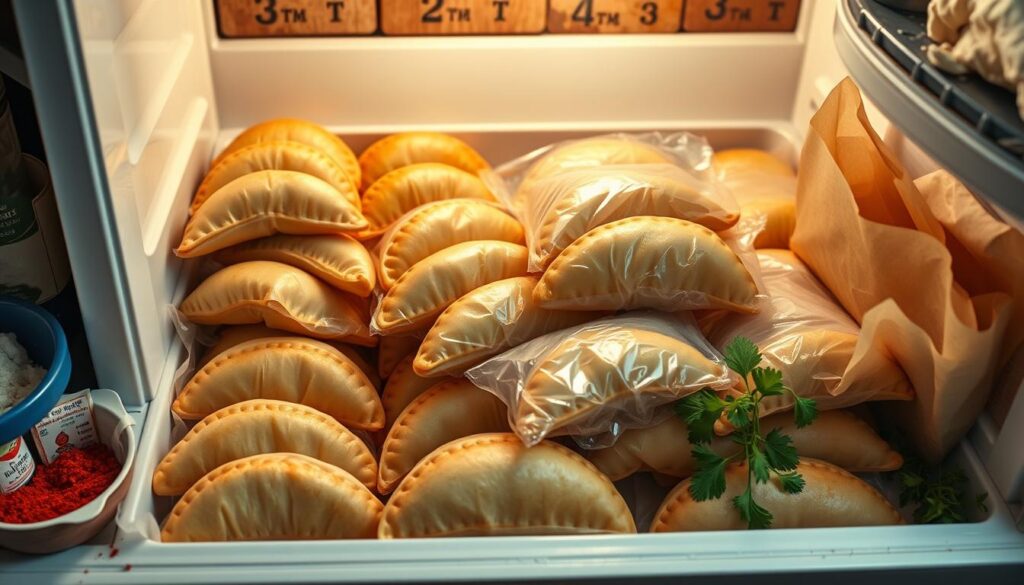 freezing empanadas